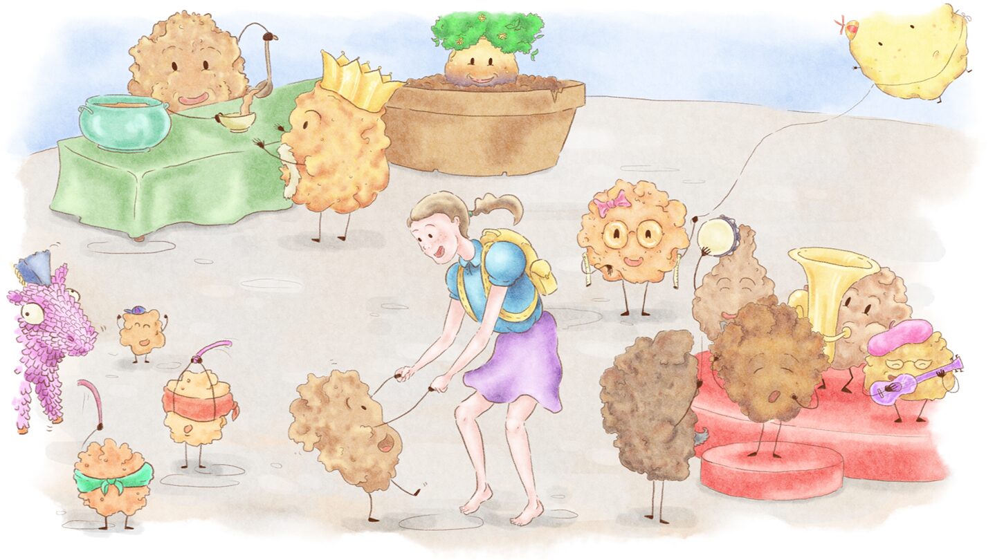 Official illustration from Soft Leaf Studios' game Stories of Blossom